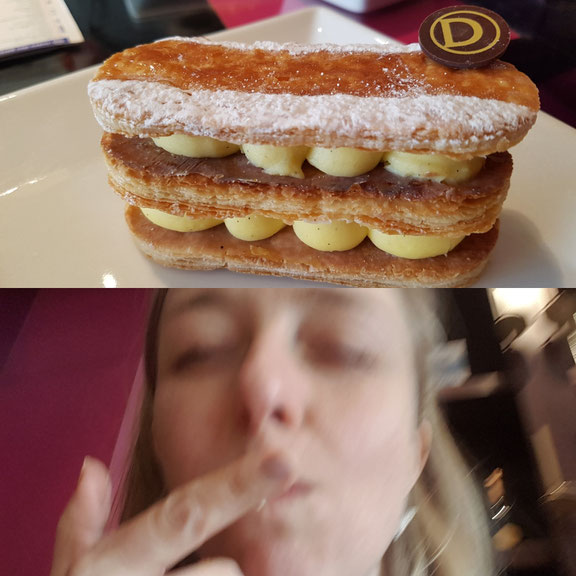 Fastenbrechen mit dem Mille Feuille in Paris.