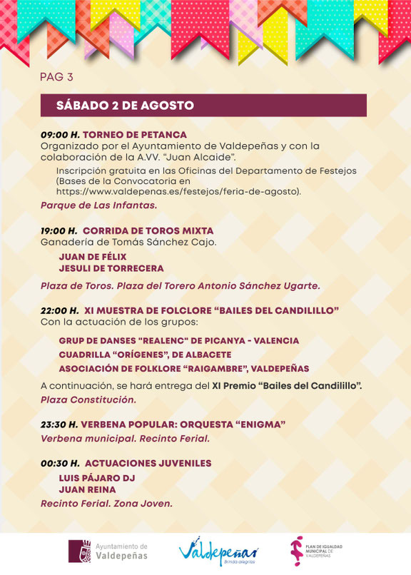 Programa del Mercado Medieval de Valdepeñas