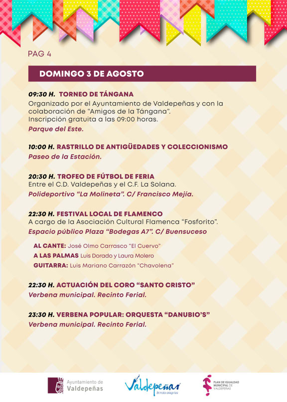 Programa del Mercado Medieval de Valdepeñas
