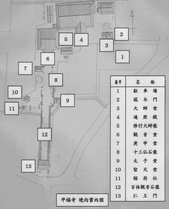 平福寺境内案内図