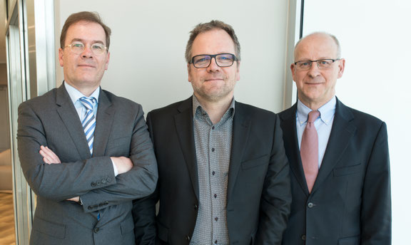  VRiLG Elmar Streyl,  Prof. Dr. Markus Artz, Prof. Dr. Hubert Schmidt (v.l.n.r.). Foto: Paul Maaßen.