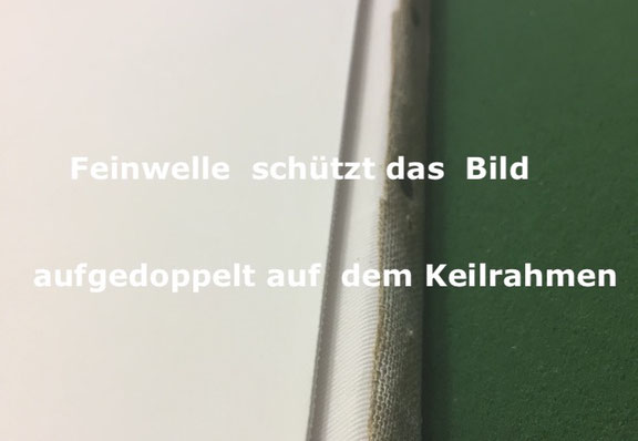 Leinwandbild aufspannen - Bild aufspannen