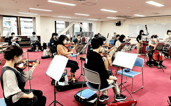 練習の様子 プレイヤーズパーティー・オーケストラ|北海道ゲーム音楽演奏管弦楽団
