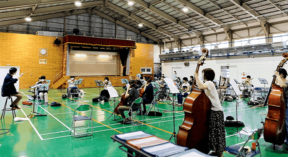 練習の様子 プレイヤーズパーティー・オーケストラ|北海道ゲーム音楽演奏管弦楽団