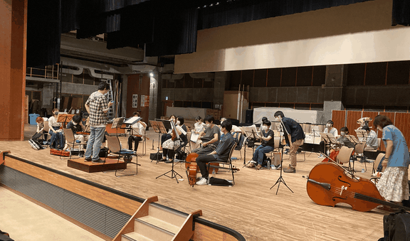 練習の様子 プレイヤーズパーティー・オーケストラ|北海道ゲーム音楽演奏管弦楽団