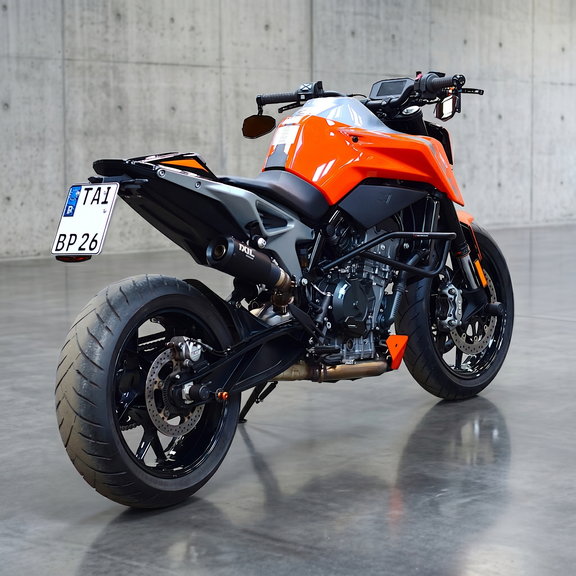KTM 790 Duke komplett-Umbau mit Lenkerendenspiegeln