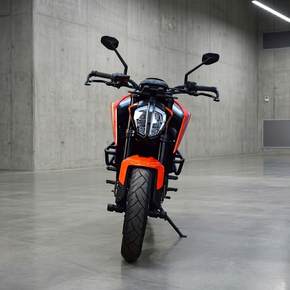 KTM 790 Duke mit montierten Hebelschützern