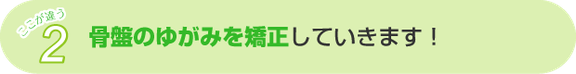 画像：2.骨盤のゆがみを強制していきます！