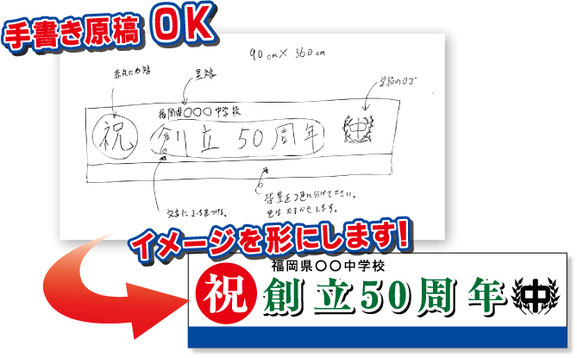 手書き原稿OK、データ不要で納期は8営業日