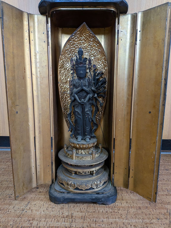 戸帳新調　パーツ接着・仏像・厨子メンテナンス