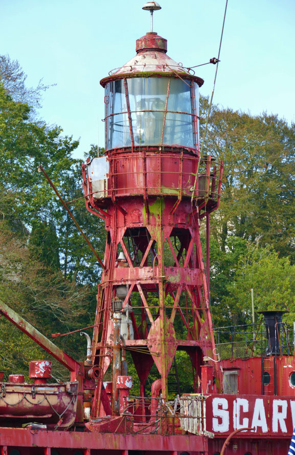 Douarnenez, Museumshafen, alte Schiffe, Port-Rhu, Feuerschiff Scarweather