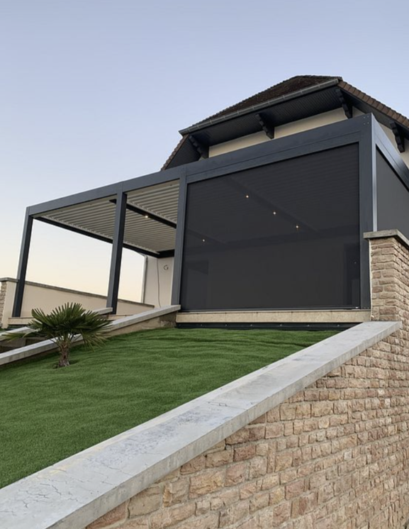 pergola en pente