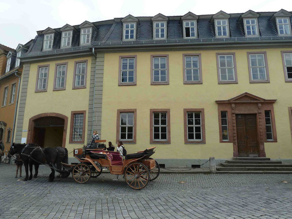 Goethehaus mit Kutsche