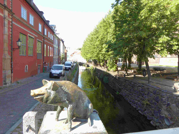 Blick von der Schweinsbrücke auf die Frische Grube