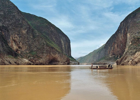Den Gelben Fluss sehen wir bei Lanzhou (Bild aus dem Internet)