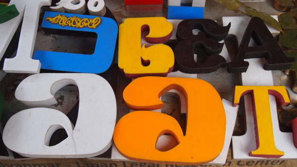 Letters, Yangon, Myanmar