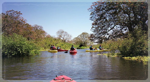 Kayaken auf der Insel