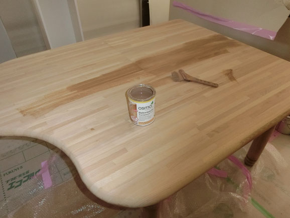 葛飾区キッチンリフォーム/ 思い出のテーブルリメイク中
