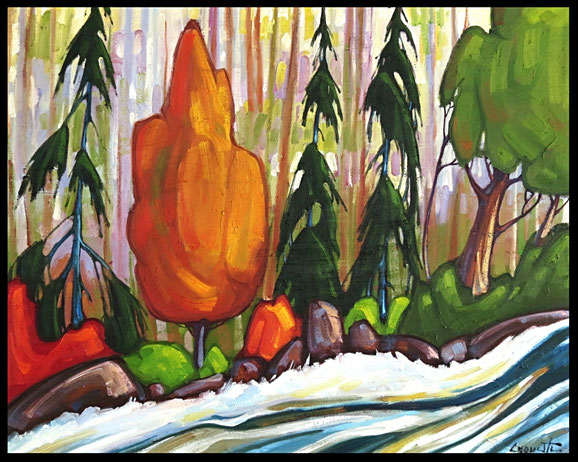 Sensibilité 24x30 huile sur toile
