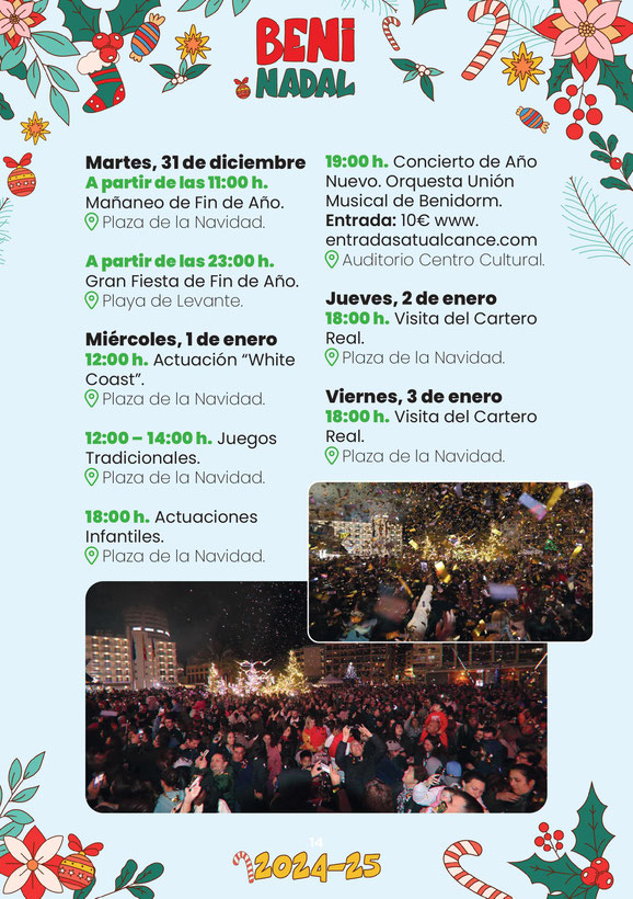 Programa de la Navidad en Benidorm