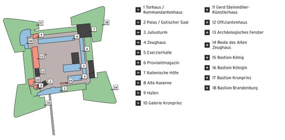 Zitadelle Spandau Lageplan