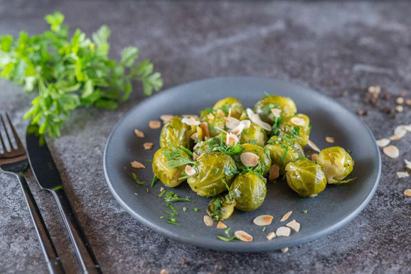 Rosenkohl aus dem Dampfgarer.