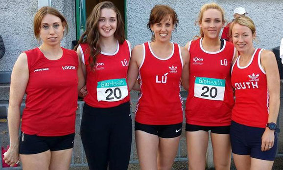 Some of the Louth athletes in Santry