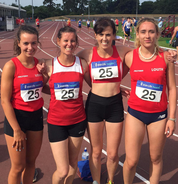 Women's 4x400m team in Santry