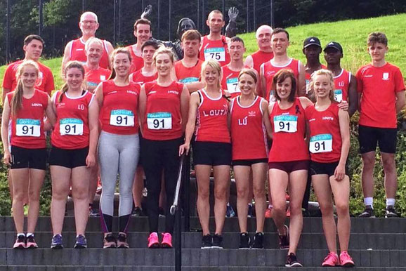 Some of the Louth athletes in Belfast