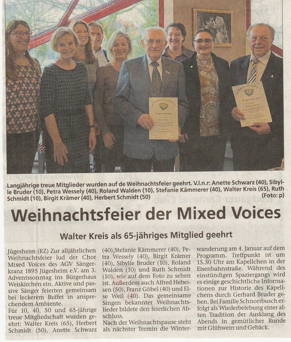 aus der Rodgau Zeitung vom 19.12.2019