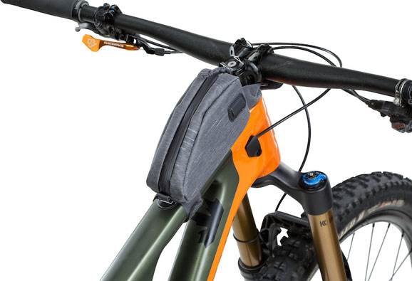 top tube pack, top frame bag, Evoc, Boa, bikepacking, biketour