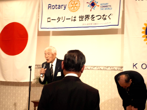 児玉RCパスト会長　阿部博様