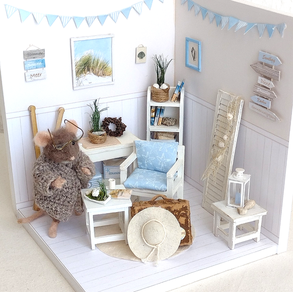 Miniatur-Strandzimmer 1:12
