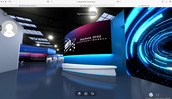 台湾にて開催中のdigi asia 2022の仮想空間会場風景
