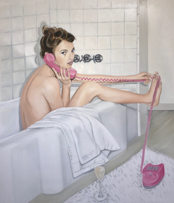 Susanna in the bath, oil & canvas, 150 x 175 cm, 2018