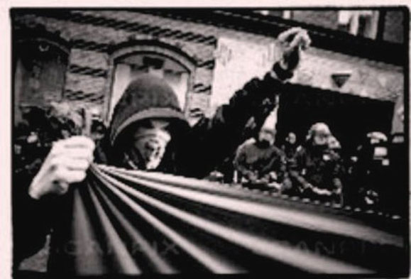 Solidaritetsdemo for guerillagruppen MRTA i Peru, København 1997