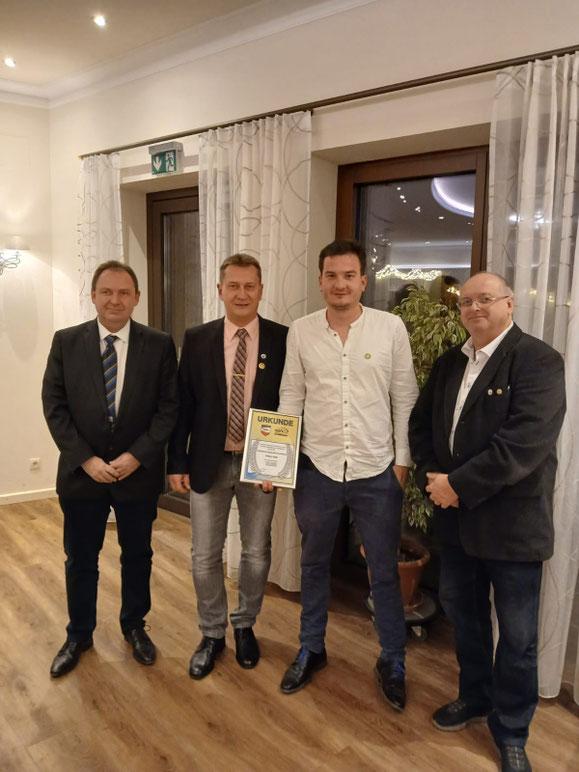 v.l.: Gerald Seiter, GL Leopold Deimel, Philipp Haidl, HGO Werner Vogl
