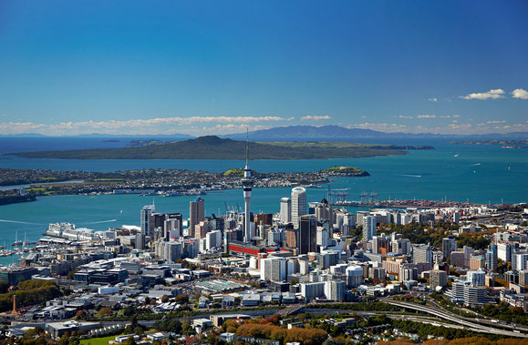 Das 1,5 Mio. Einwohner zählende Auckland wirkt auf uns wie eine gemütliche, überschaubare Provinzstadt. Das ist durchaus positiv gemeint. (Bild aus dem Internet)