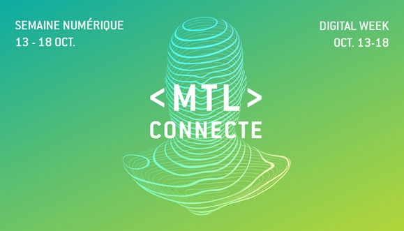 Affiche 2020 MTL connecte du Printemps numérique de Montréal dans article de blogue de l'Académie des Autonomes