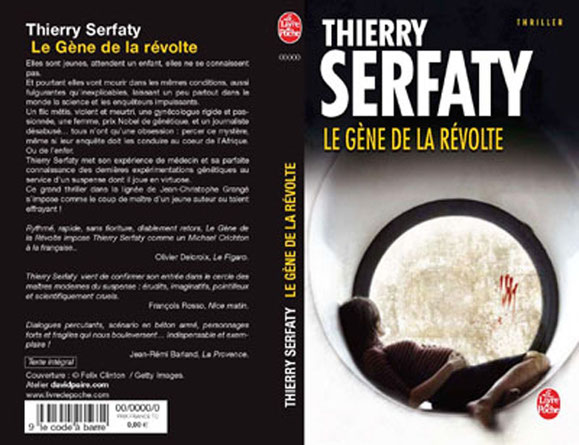 Couverture + 4e de couverture - Le gène de la révolte -Thierry Serfaty