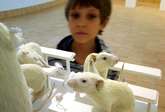 Von Karl Kraus die Vorlage, im Essl-Museum die Ausstellung dazu: "Die letzten Tage der Menschheit", ausgestopfte Laborratten als Darsteller. Kunstkritik von Frank Butschbacher, und eine Gasthausempfehlung.