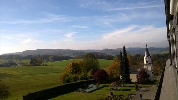 Apostolatshaus der Palottiner in Hofstetten bei Falkenstein - Blick aus dem Fenster