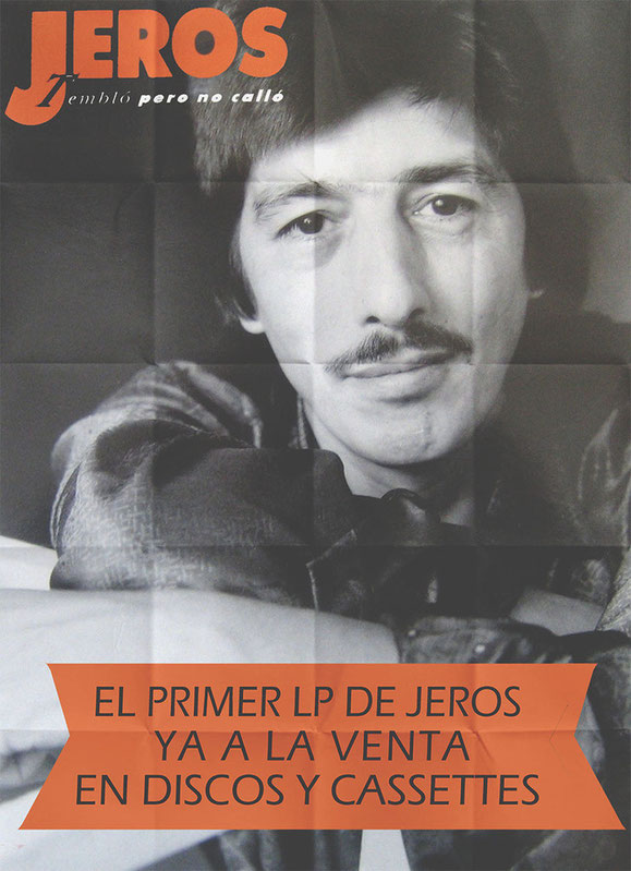 YA ESTÁ ALA VENTA EL NUEVO LP DE JEROS DISPONIBLE EN DISCOS Y MUSICASSETTES  PÓSTERS