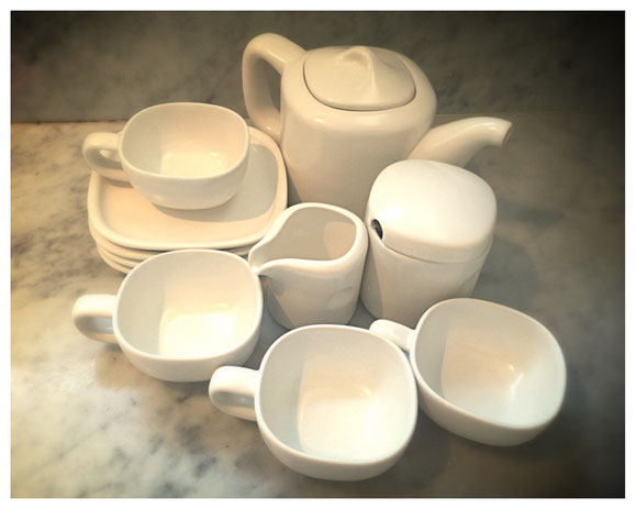 ITEM #15: NEW HANDMADE CERAMIC TEA SET (VALUE $200)