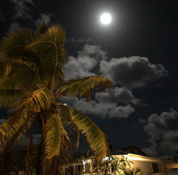 View of the full moon at Kii Kii Inn & Suites 