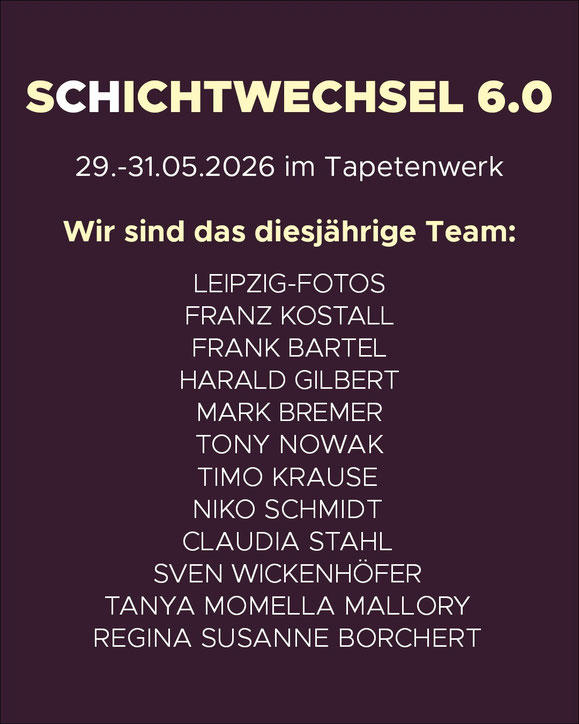 Schichtwechsel 6.0 Flyer groß Künstler