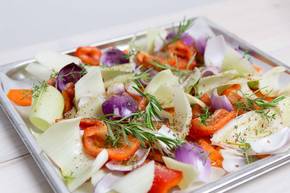 Steamer Rezept: gerösteter Fenchel-Salat.