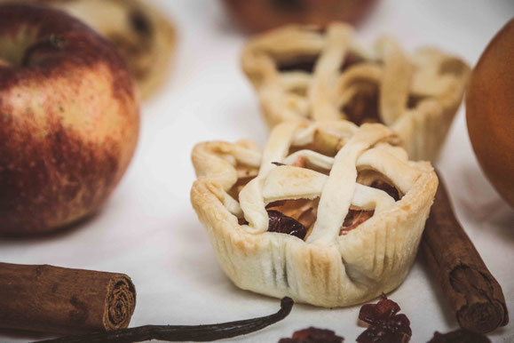 Mini Apfel-Pie aus dem Dampfgarer.