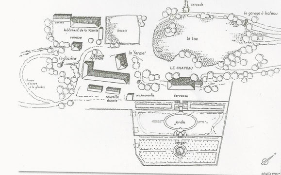 Plan du domaine de Charance. XIXe siècle.