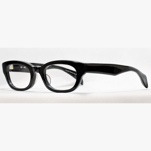手造り眼鏡隆織f001黒色。